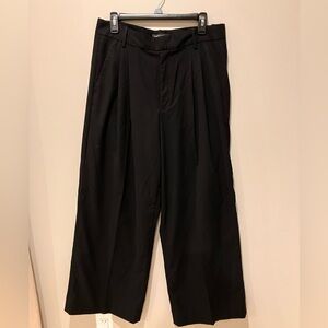 Banana Republic Black Wide-leg Trousers
